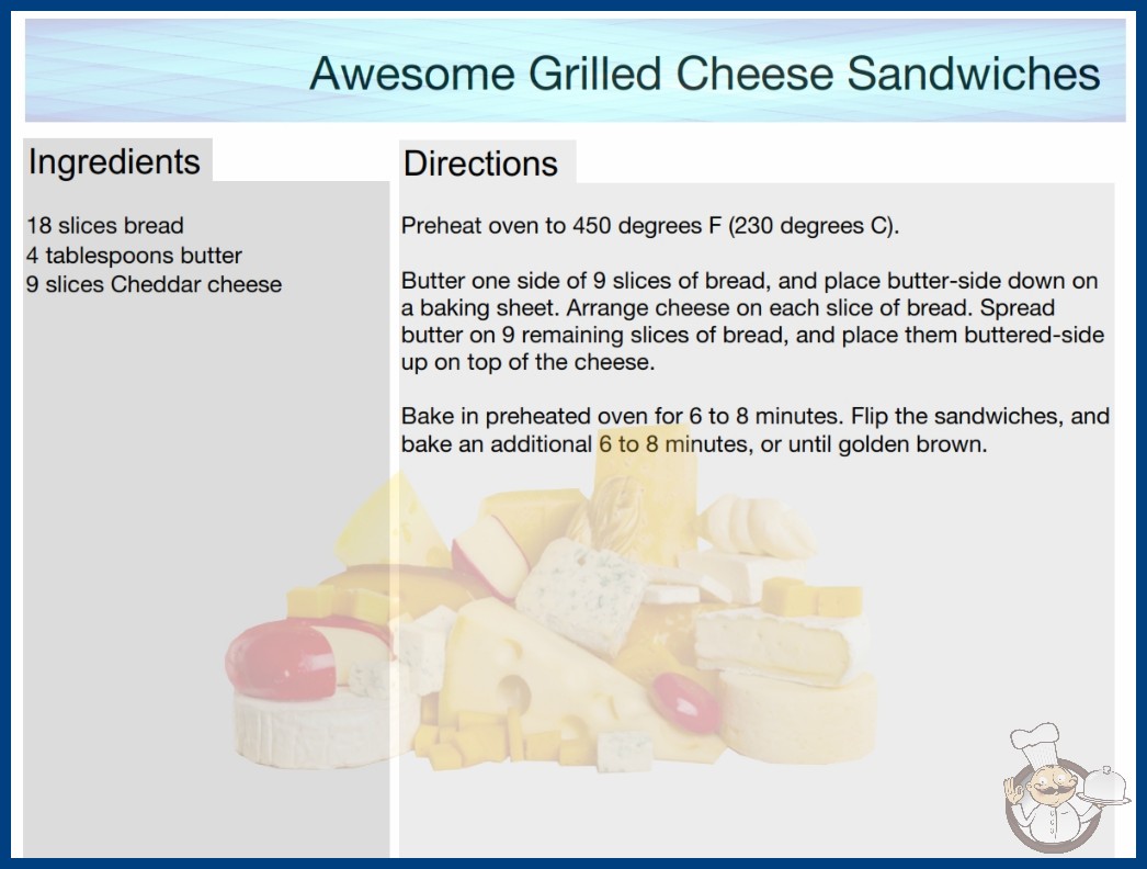 Awesome Grilled Cheese Sandwiches Recipe