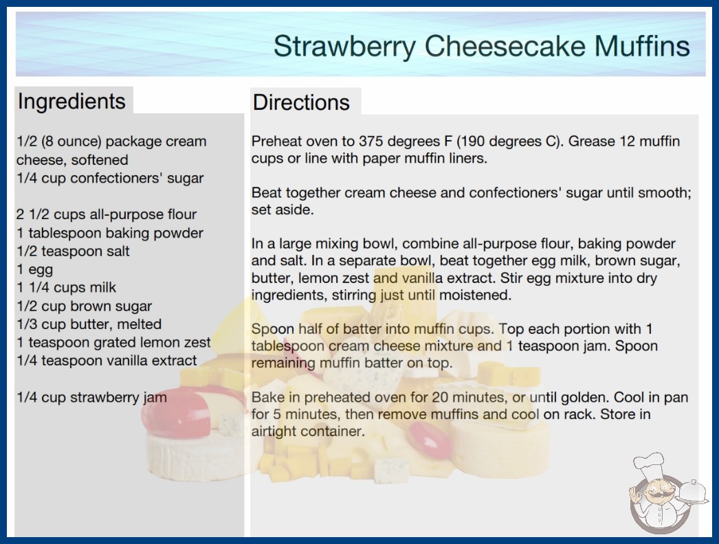 Strawberry Cheesecake Muffins Recipe