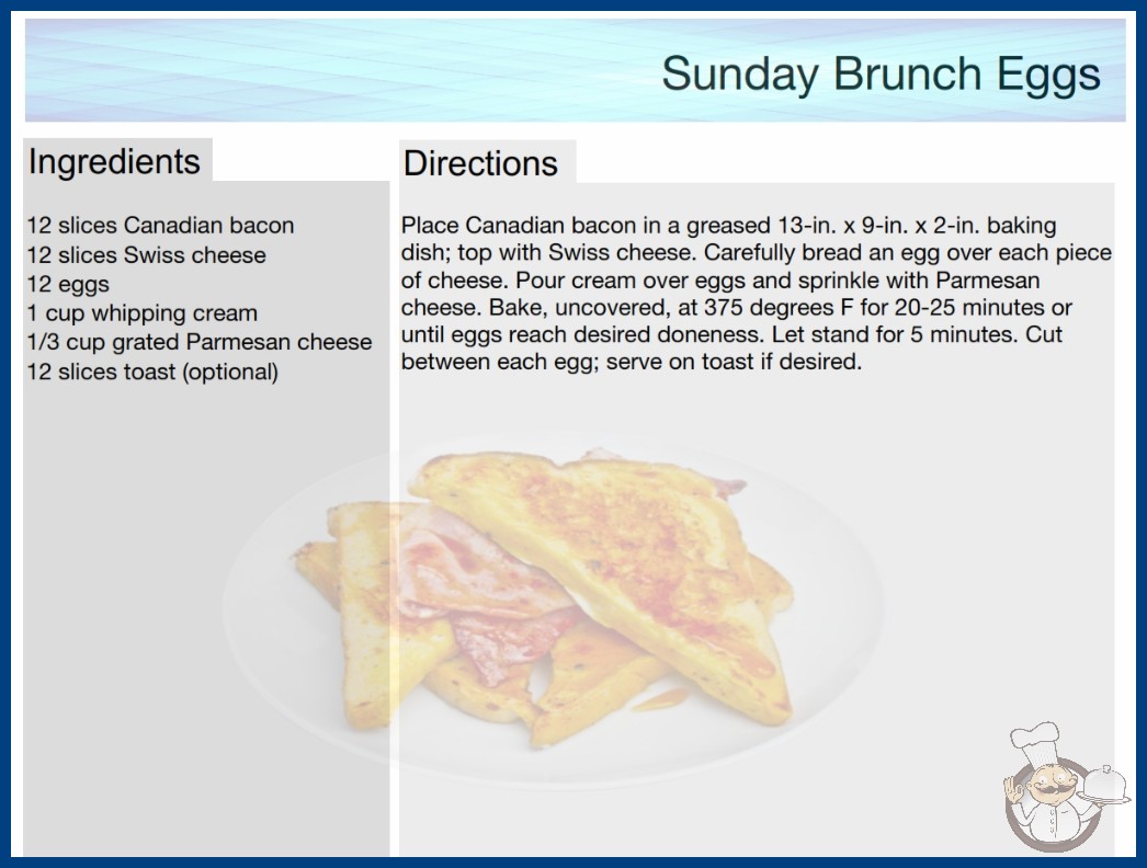 Sunday Brunch Eggs Recipe