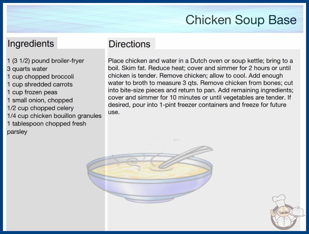 Chicken Soup Base Recipe