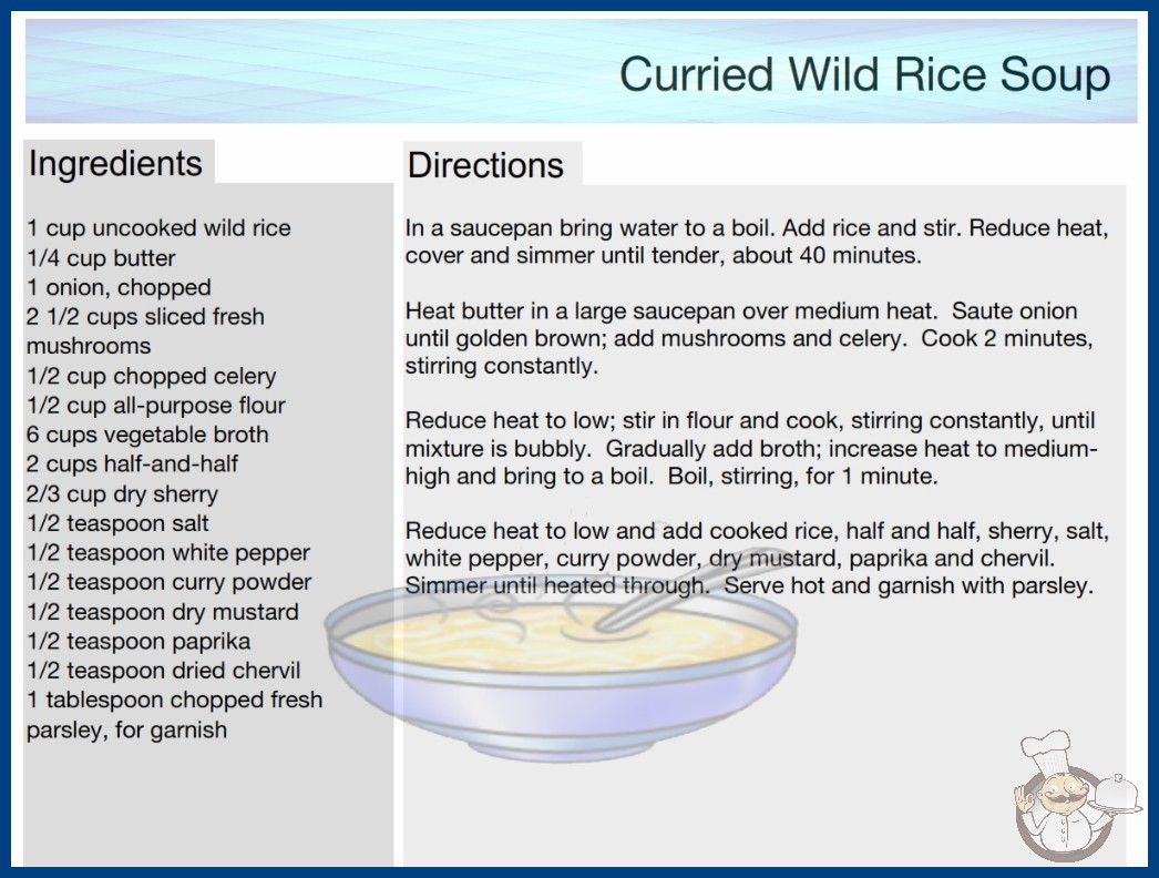 Curried Wild Rice Soup