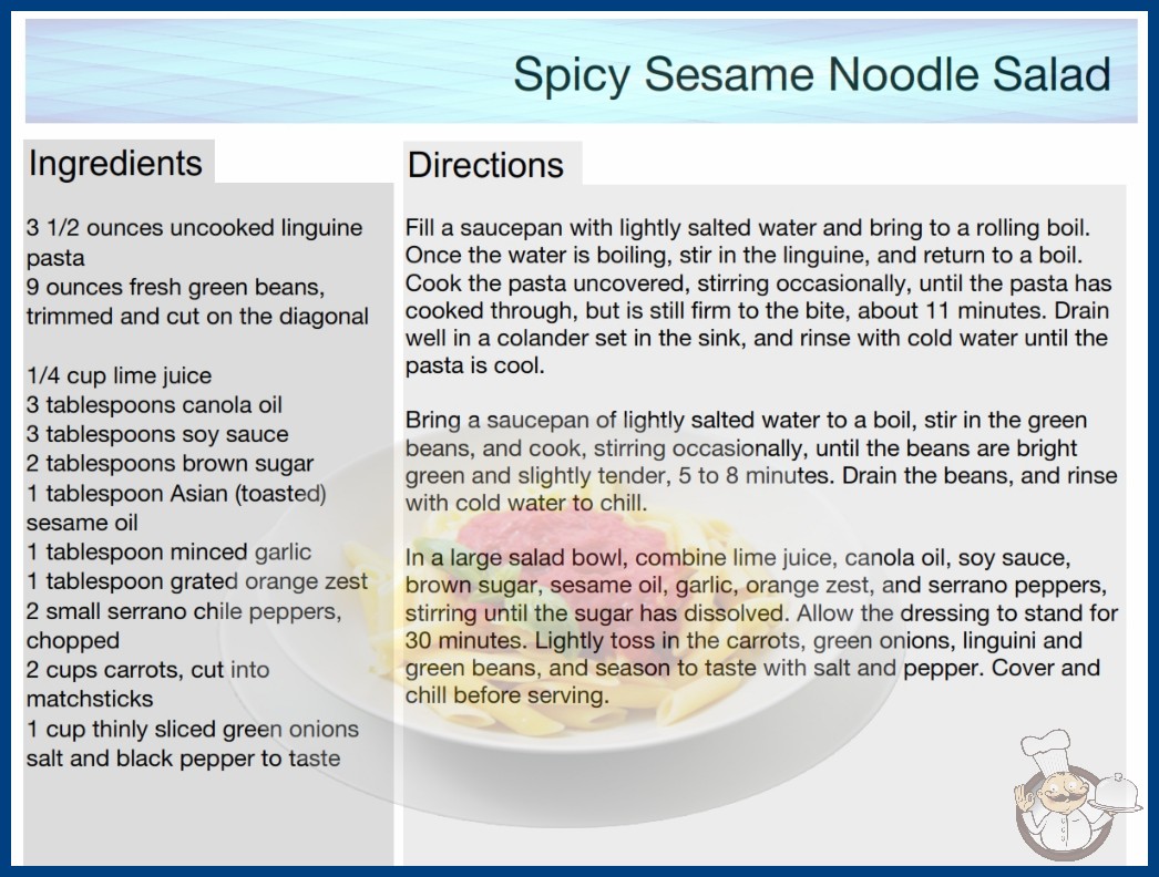 Spicy Sesame Noodle Salad Recipe