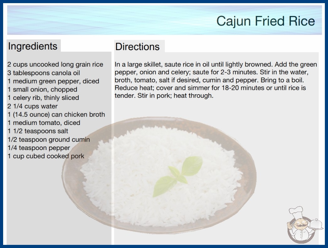 Cajun Fried Rice Recipe